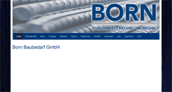 Desktop Screenshot of born-baubedarf.de