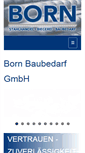 Mobile Screenshot of born-baubedarf.de